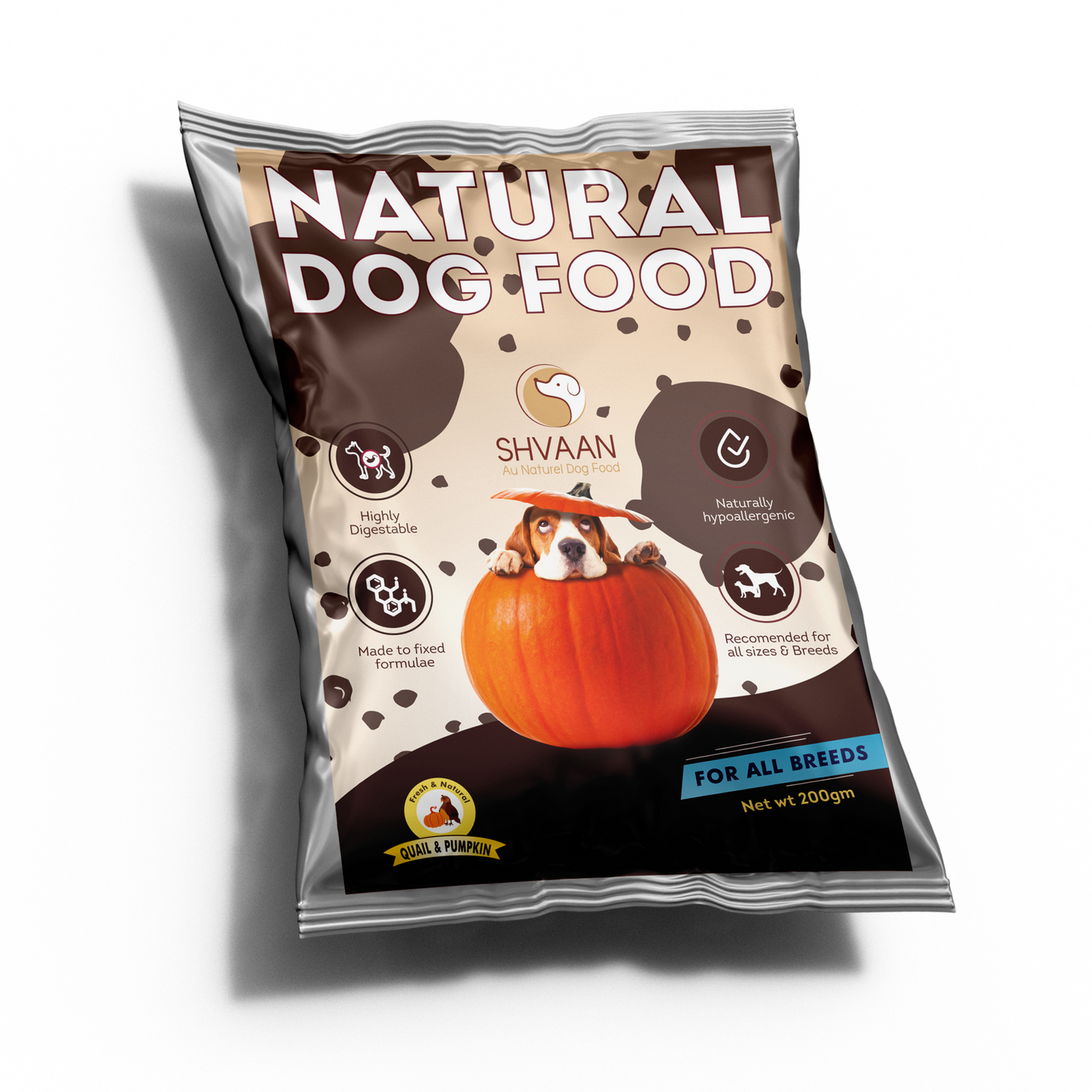 Combo Offer : Wet Dog Food Made with Real Quail and Pumpkin Flavour (Quail Pumpkin) - 7 packs of 200g