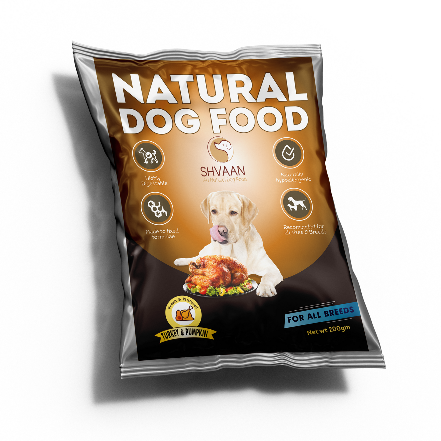 Combo Offer : Wet Dog Food Made with Real Turkey and Pumpkin Flavour (Pumpkin Turkey) - 7 packs of 200g