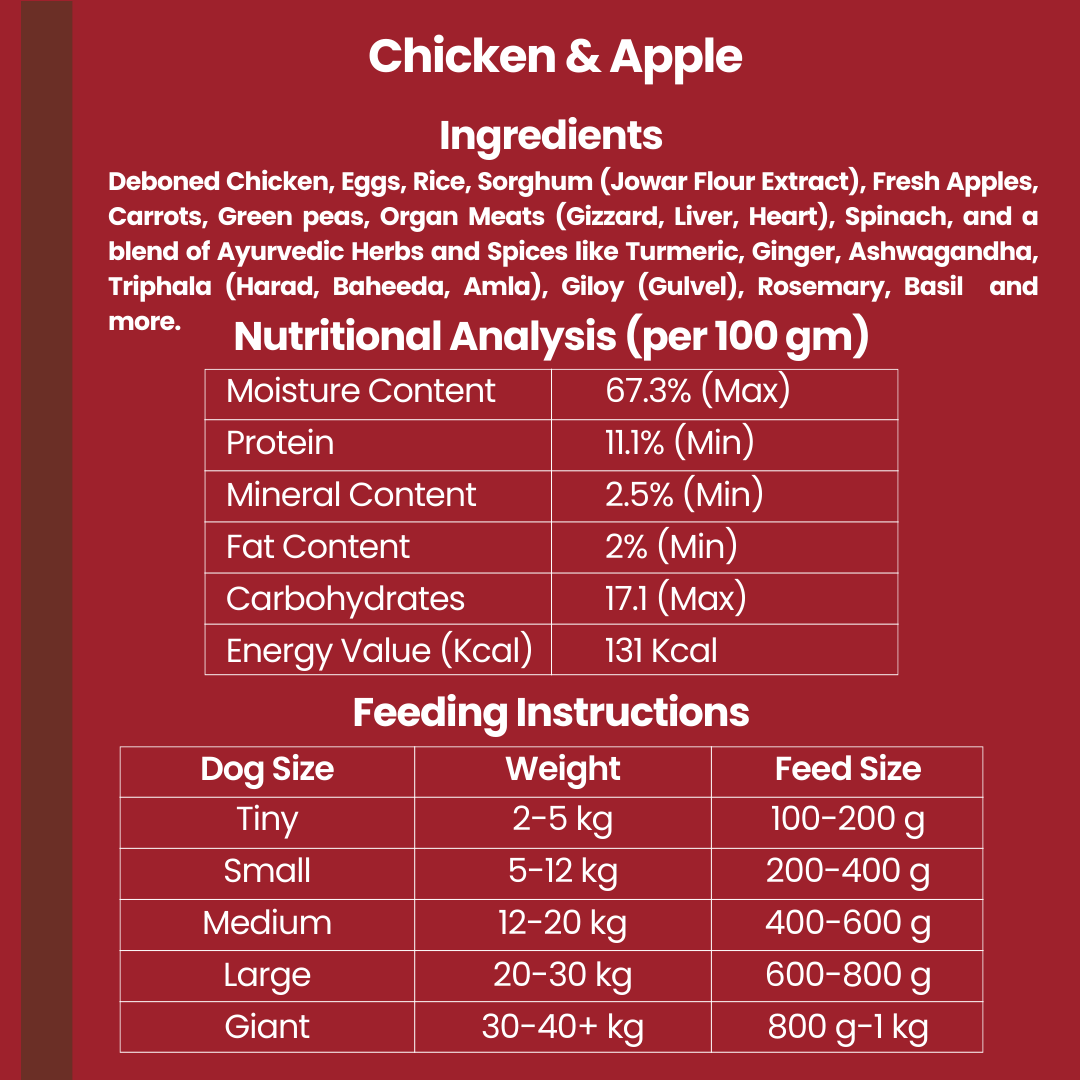 Chicken & Apple (Trial Pack - 200g x 1)