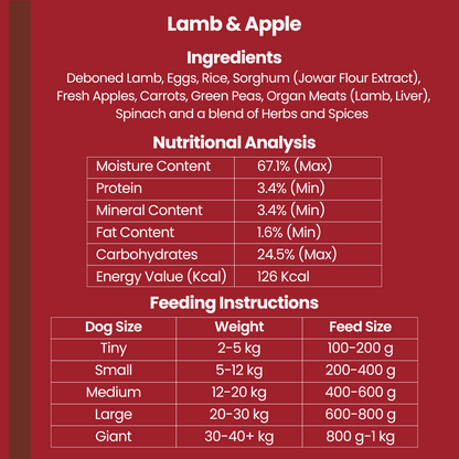 Lamb & Apple - (Combo Pack - 7 x 200g)