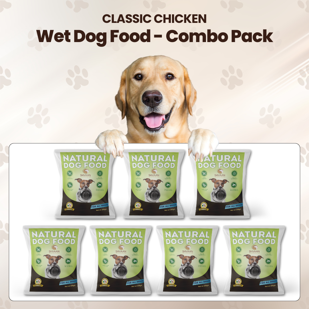 Combo Offer : Wet Dog Food Made with Real Chicken and Tasty Flavours (Classic Chicken) - 7 packs of 200g