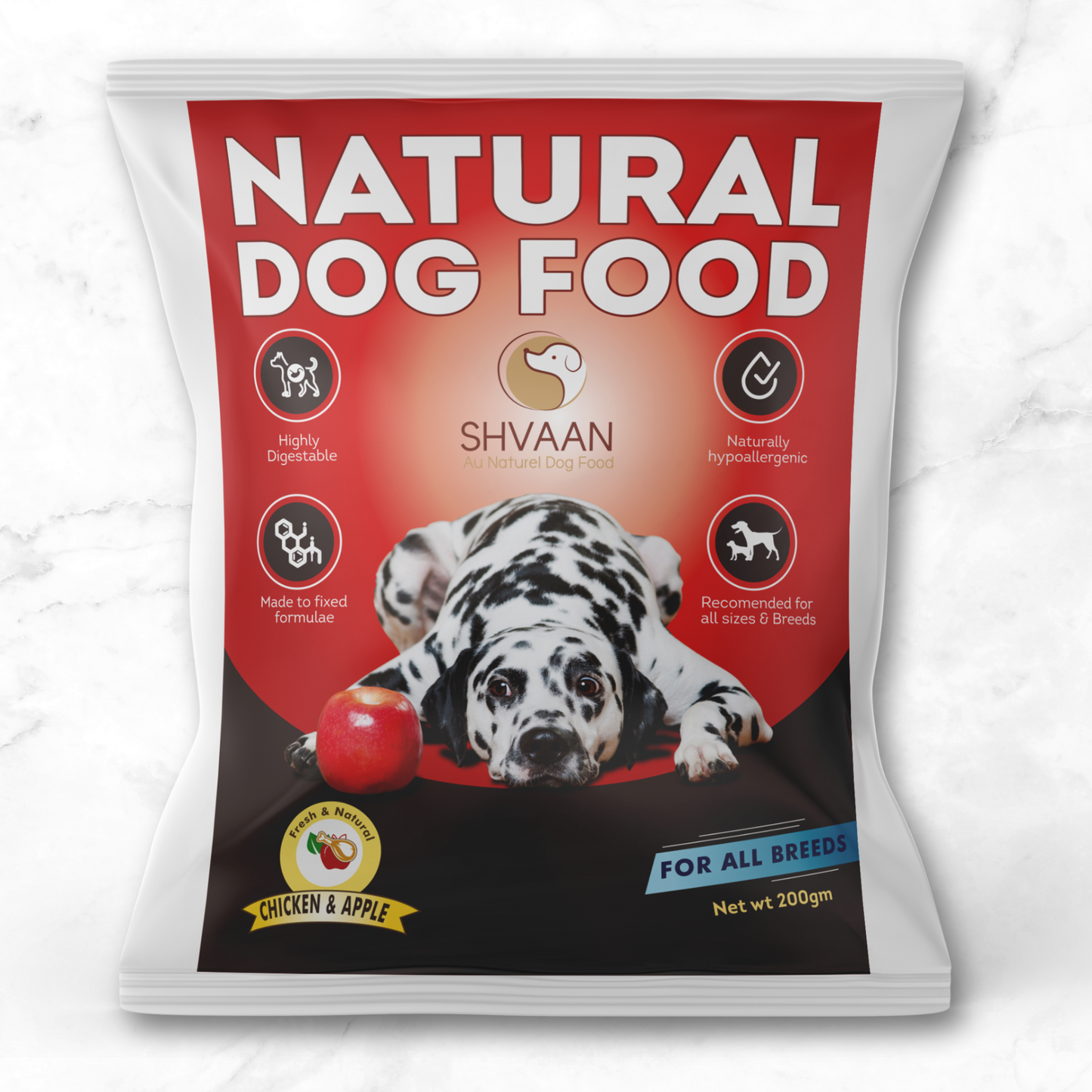 Wet Dog Food Made With Real Chicken and Apple (Apple Chicken) - 200g