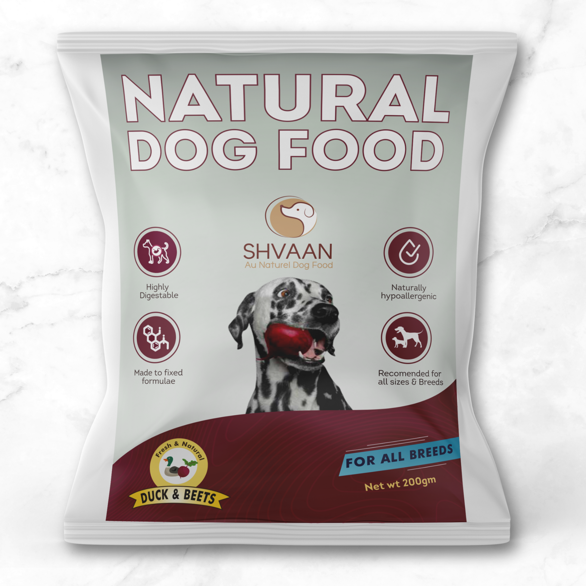 Wet Dog Food Made with Real Duck and Beet Flavour (Beet Duck) - 200g