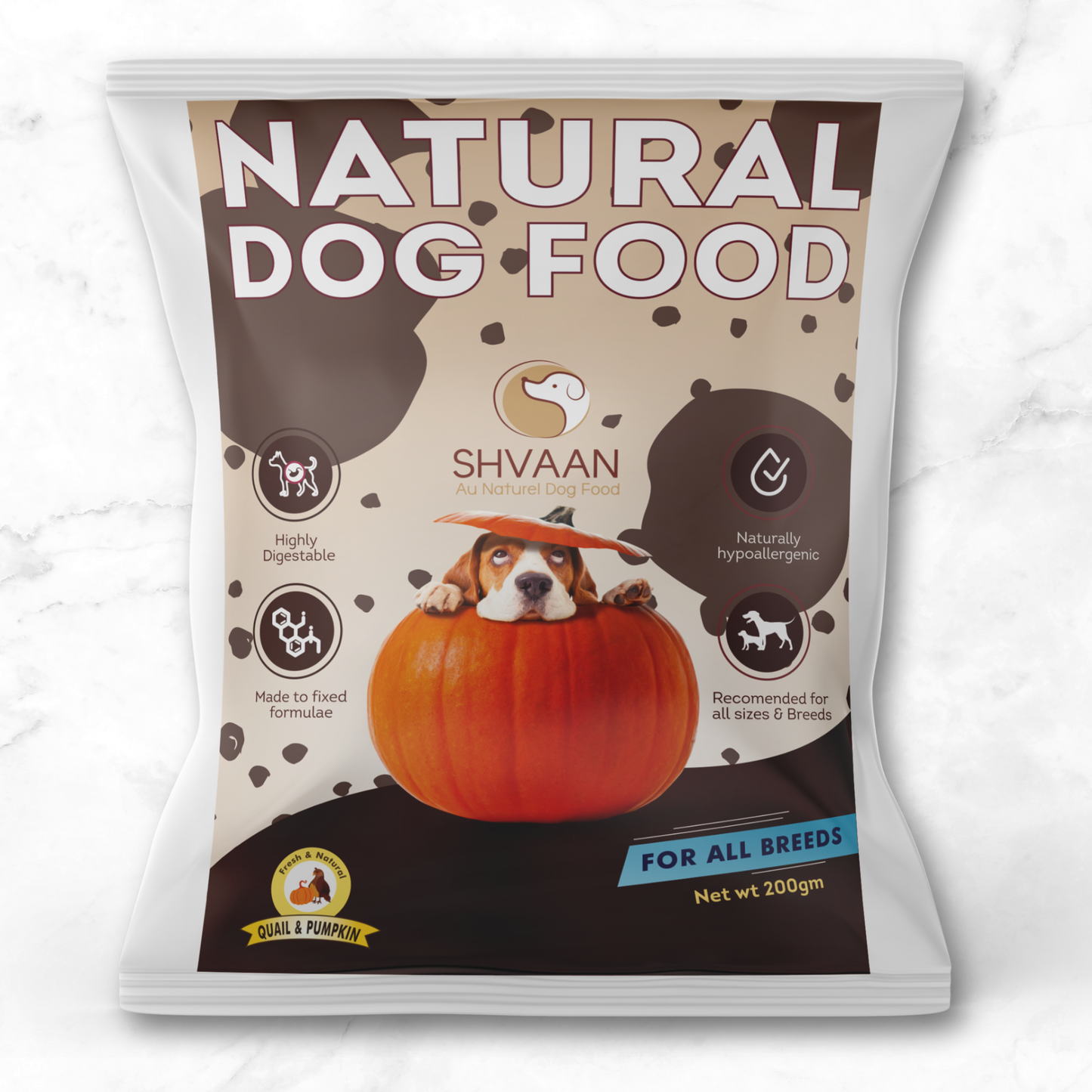 Wet Dog Food Made with Real Quail and Pumpkin Flavour (Quail Pumpkin) - 200g